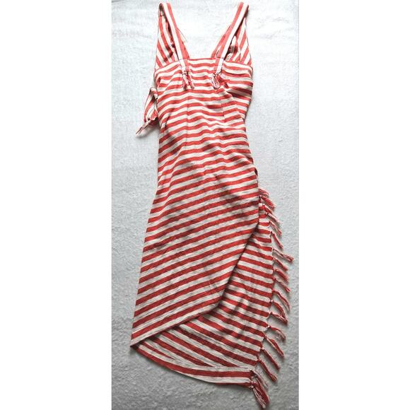 JBQ JUST BEE QUEEN Tulum chili striped goop resort midi dress nwt $635 m US-6 - Picture 11 of 16
